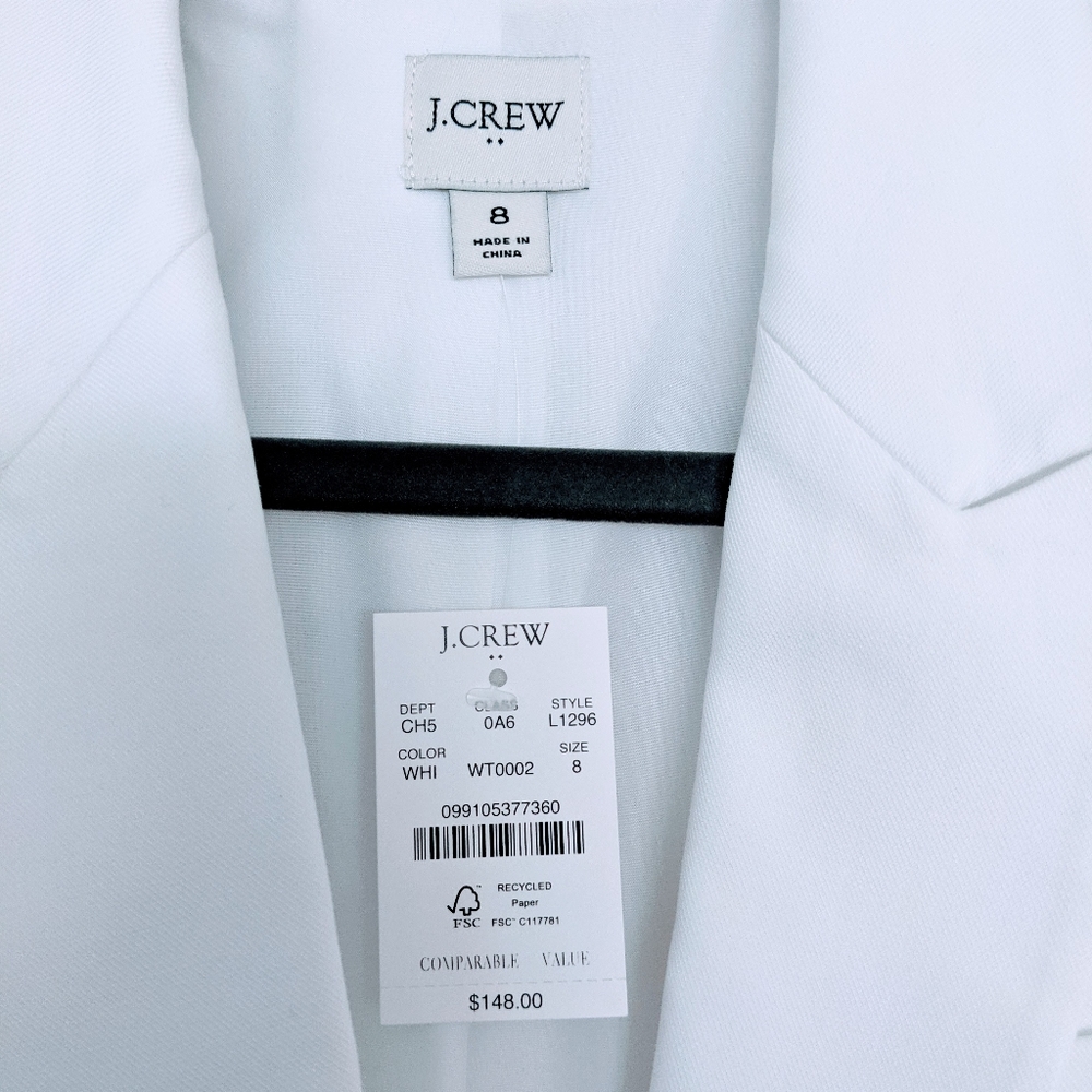 J. Crew Factory Cotton Work Blazer - Picture 3 of 14
